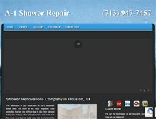 Tablet Screenshot of pasadenashowerrepair.com